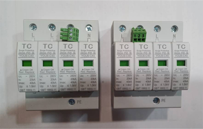 سرج ارستر 3p+N برند TCبه همراه کانکتور 40 کیلو آمپر 280 ولت